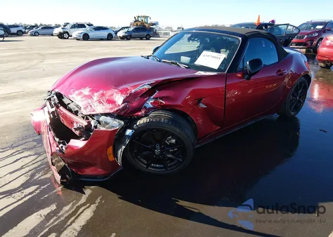 2021 Mazda Mx-5 Miata Club из США, поврежденный, VIN JM1NDAC78M0451093